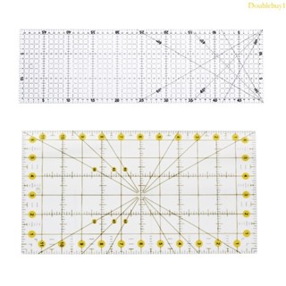 Dou 亞克力縫紉模板織物切割墊透明印刷網格線