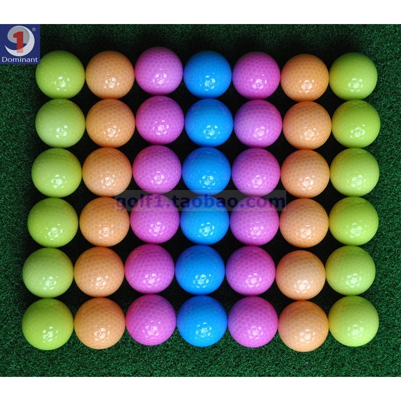 高爾夫用品 全新高爾夫球 雙層練習球 彩色球 水晶球 禮品球 工廠直銷 4色 高爾夫裝備