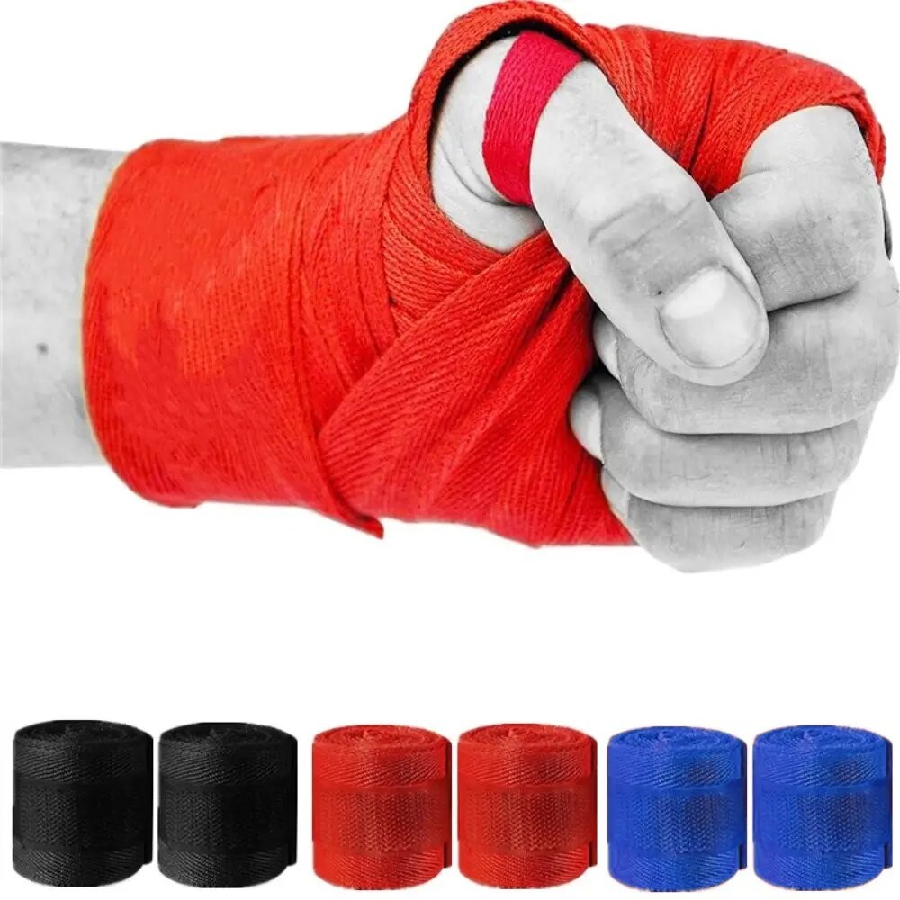 拳擊繃帶腕帶戰鬥保護拳擊運動跆拳道泰拳手帶訓練比賽手套