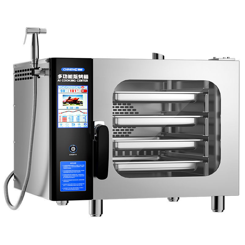 【臺灣專供】馳能全自動萬能蒸烤箱商用烤鴨爐蒸烤一件式機大型餐廳智能電烤箱