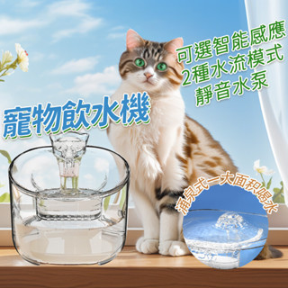 ✈台灣現貨✈寵物飲水機 自動循環流水 感應飲水機 貓咪飲水器 過濾水 靜音活水 給水機 濾芯片有單賣