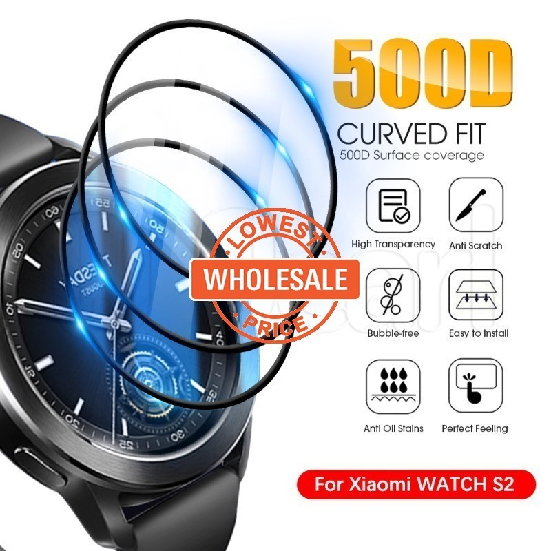 XIAOMI [批發] 手錶複合膜 - 智能手錶保護套 - 屏幕保護膜配件 - 適用於小米手錶 S3 - 高清、全屏 -