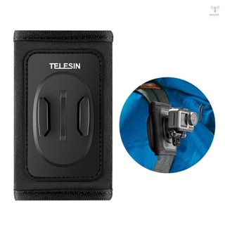 Uurig)telesin 運動相機背包背帶安裝夾支架兼容 DJI OSMO Pocket GoPro Hero 8/7