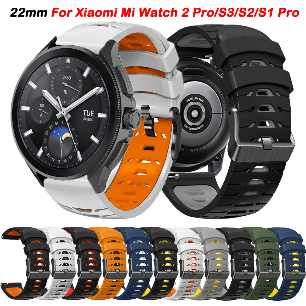 22 毫米智能手錶錶帶適用於小米手錶 S3/S2 46 毫米/42 毫米/S1 Pro/Active/Color 手鍊錶