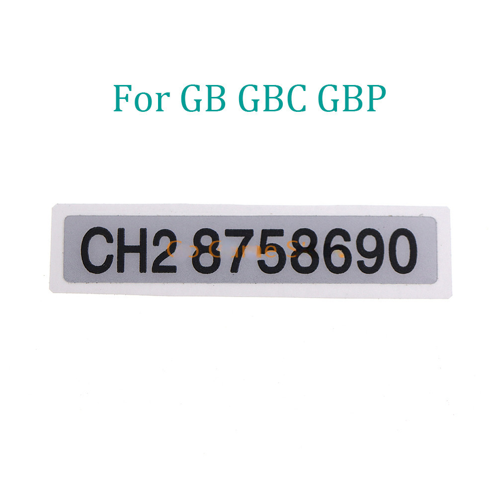 Nslikey 1 件適用於 Gameboy GB GBC GBP 遊戲機外殼序列號貼紙背面標籤更換部件