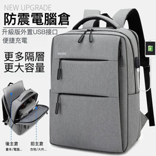 筆電包電腦包 筆電後背包 大容量後背包 雙肩包 17.3吋 商務背包 書包 旅行包 多層格 防水後背包 可擴充