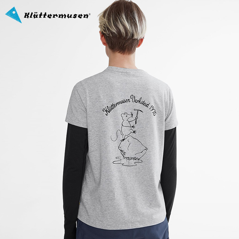 Klattermusen攀山鼠運動休閒純棉印花短袖T恤上衣