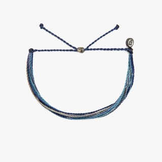 Pura Vida 美國手工 MEN'S MIDNIGHT 男士午夜 防水蠟線可調式衝浪手環 eslite誠品