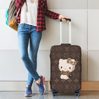 現貨行李箱保護套Hello Kitty防塵套行李箱套彈性耐磨旅行箱保護套旅行配件