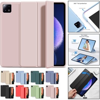 XIAOMI 適用於小米 Pad 7 Pro 11.2 英寸 2024 平板電腦防震皮革對開式支架矽膠皮膚保護套