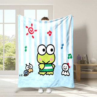 三麗鷗keroppi印花毯子軟毯床罩保暖旅行套沙發床毯空調被