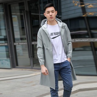 時尚雨衣長款風衣外套防紫外線男女防曬衣全身電動車防水騎行防雨3.24jyu