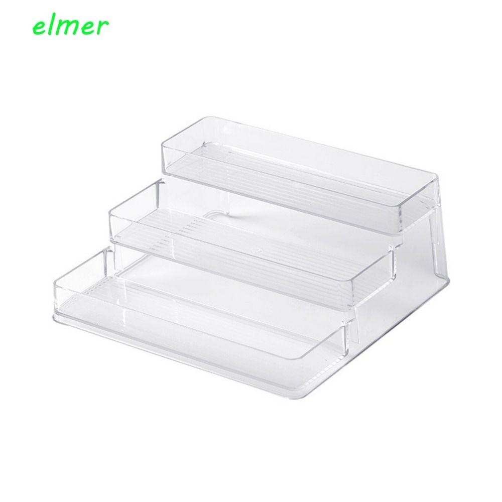Elmer 亞克力立管架,大容量 3 層化妝品收納盒,穩定耐用堅固透明化妝品展示櫃
