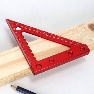 鋁合金木工三角尺帶雙面刻度木工方形diy直角尺木工工具
