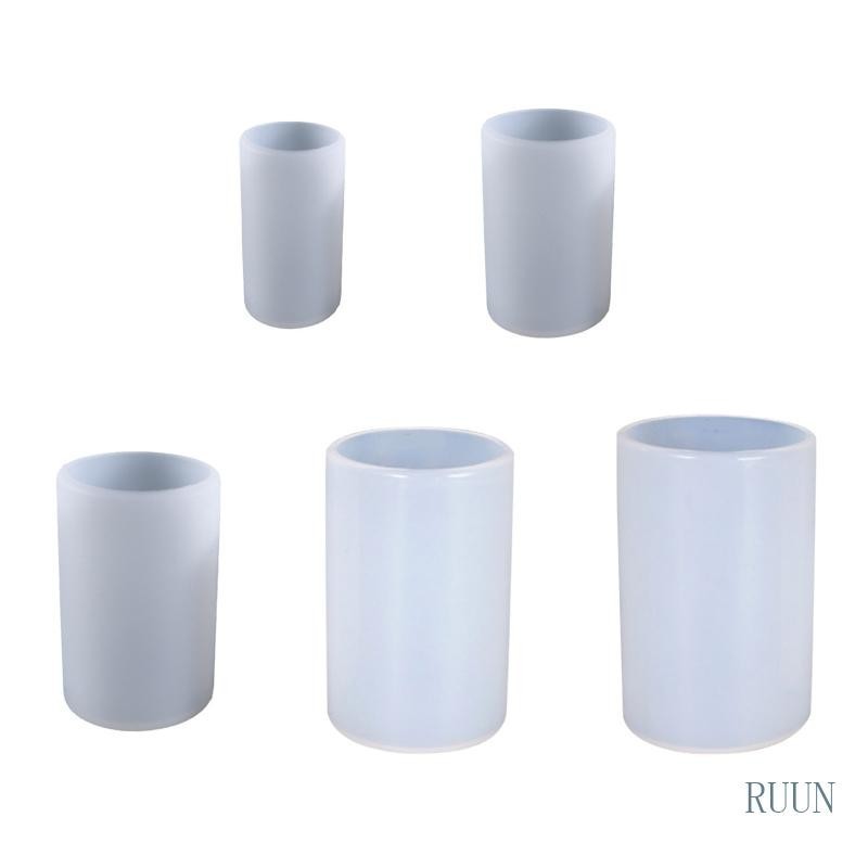 [RUU] 手工圓柱柱 UV 水晶環氧樹脂模具石膏矽膠模具 DIY 蠟皂 Hom