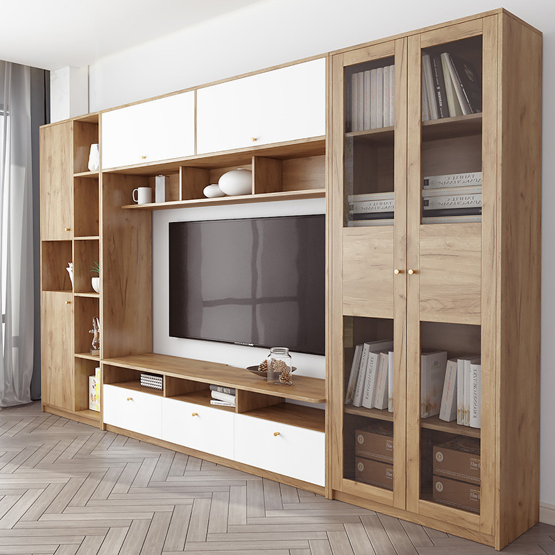 一點家具✨訂製客製化 一對一服務 定制 實木電視櫃 組合牆櫃 高櫃 整櫃 家用客廳背景櫃 實木生態板 系統電視櫃