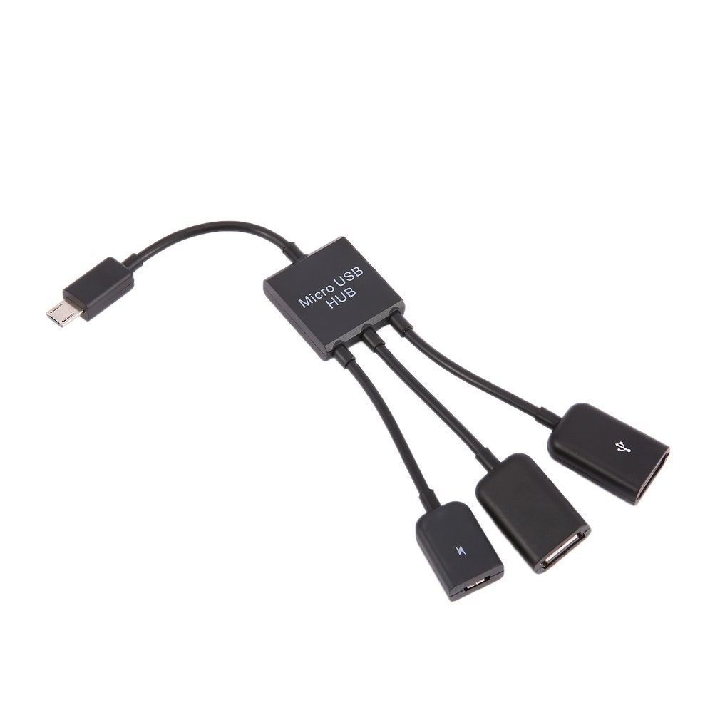 【山海】合 1 Micro USB HUB 公對母雙 USB 2.0 主機 OTG 轉接器電纜