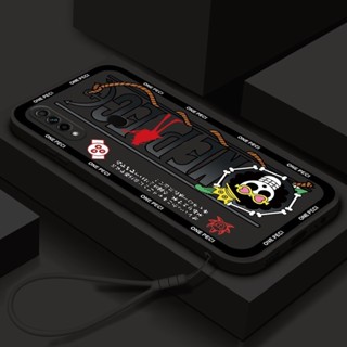 外殼 OPPO A8 A31 2020 手機殼帶掛繩美學矽膠 TPU 軟殼卡通動漫一件新設計防震殼