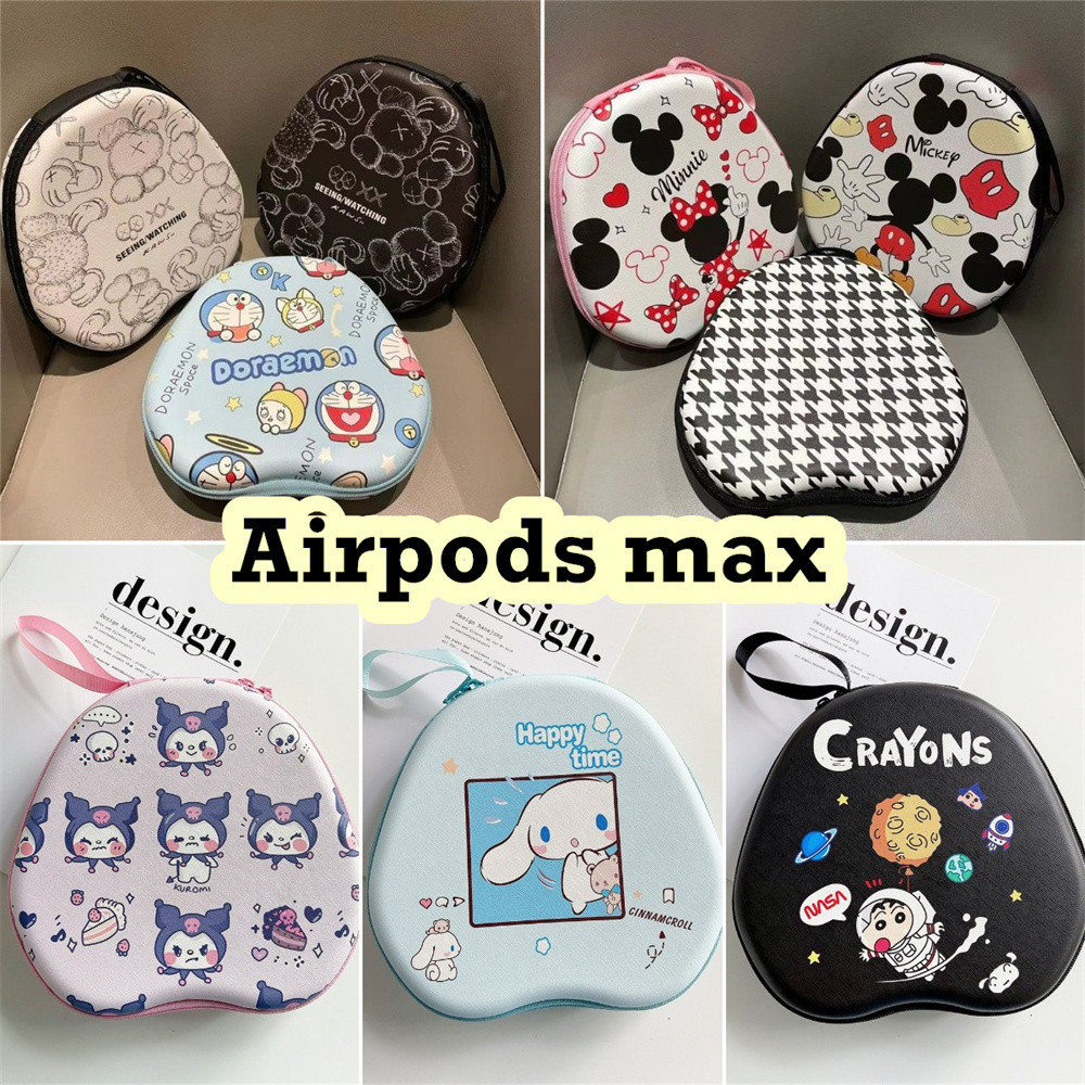 [快速發貨] 適用於 Airpods max 耳機盒創新卡通耳墊收納袋外殼盒
