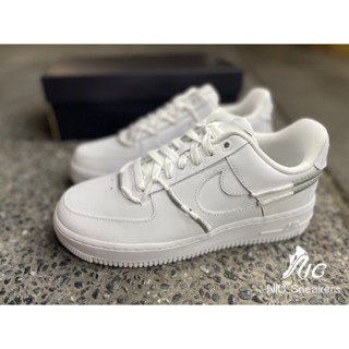 高品質 Sneakers Nike Air Force 1 全白 白銀 抽繩 休閒鞋 DH4408-101