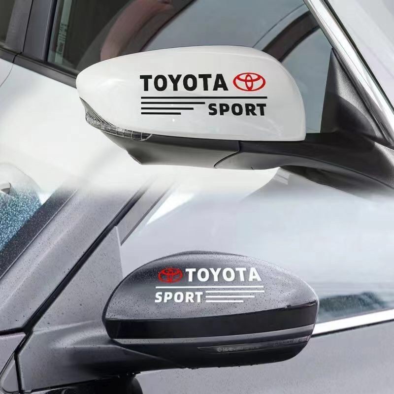 汽車後照鏡車貼劃痕裝飾貼豐田本田大眾日產奧迪型號車標貼 NYTE