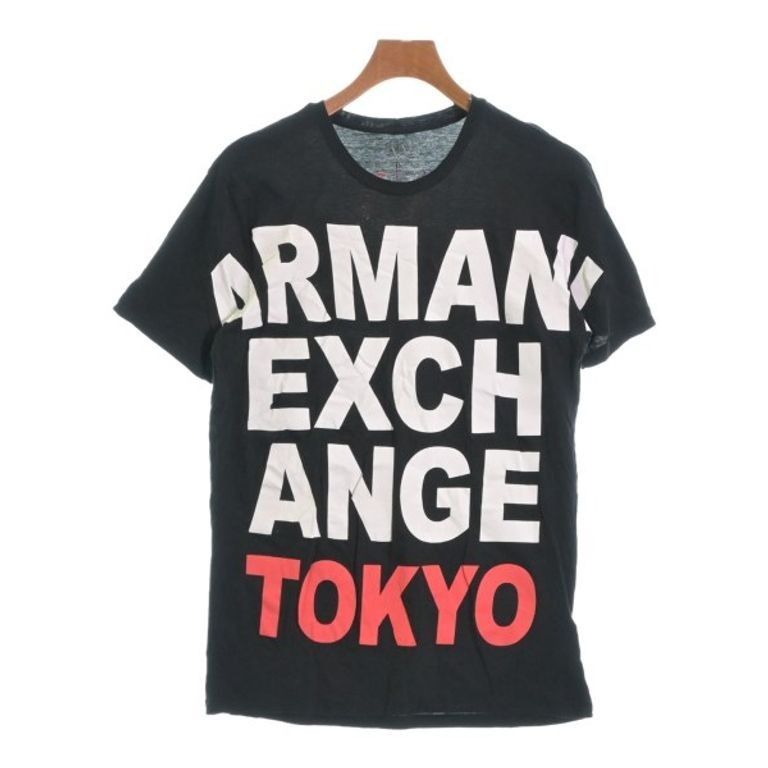 Armani EXCHANGE針織上衣 T恤 襯衫男性 黑色 日本直送 二手