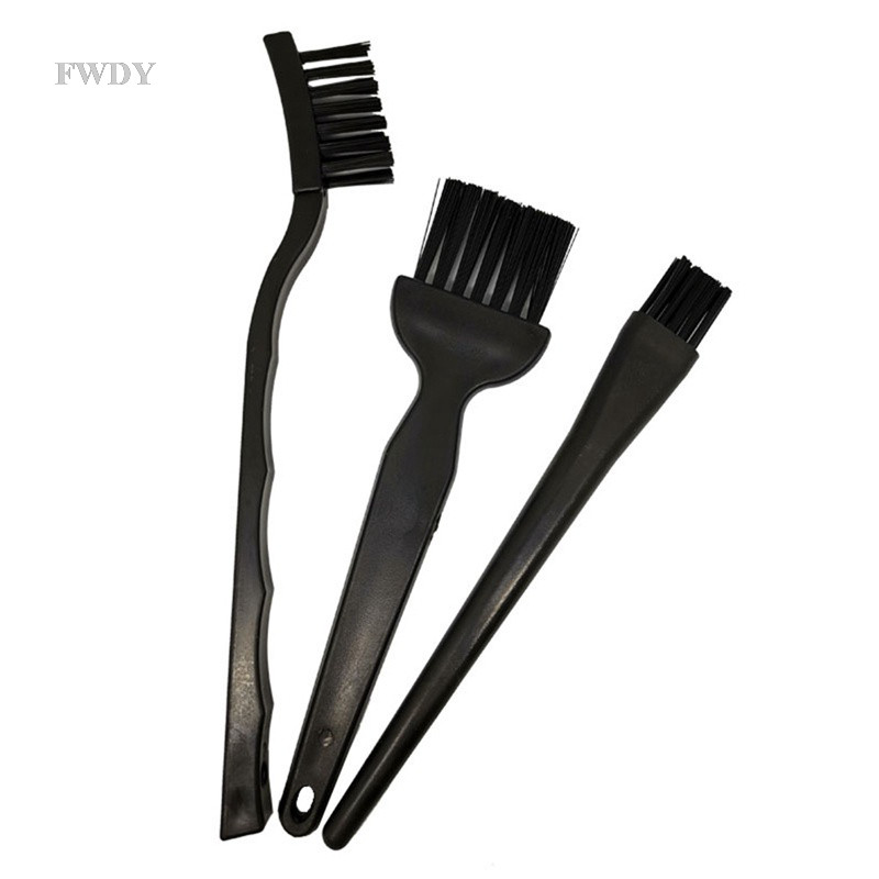 Fengwu 6 合 1 黑色塑料手柄尼龍防靜電 ESD 工具套裝清潔鍵盤刷套件