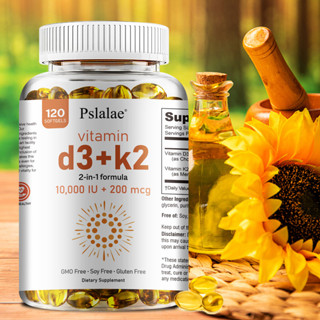 Pslalae 維生素 D3 Iu + K2，K2 Mk-7 加 D3 維生素補充劑