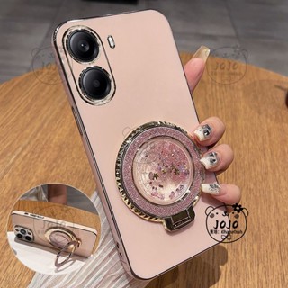 小米 POCO X7 Pro手機保護殼 xiaomiPOCOX7Pro保護殼 矽膠軟殼 閃粉流沙支架 防摔殼