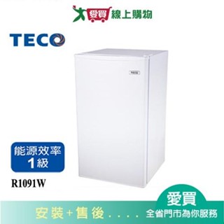 TECO東元99L單門冰箱R1091W 含配送+安裝【愛買】