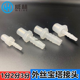【臺灣出貨】購滿199出貨 1分2分3分4分6分外螺紋接頭 外絲寶塔軟管接頭管直接 塑膠水管接頭 熱銷