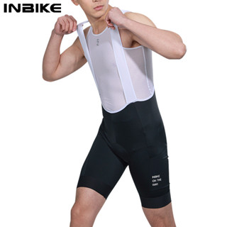 Powerband INBIKE 男士騎行背帶褲短褲 3D 加墊山地自行車短褲男士公路騎行褲自行車短褲