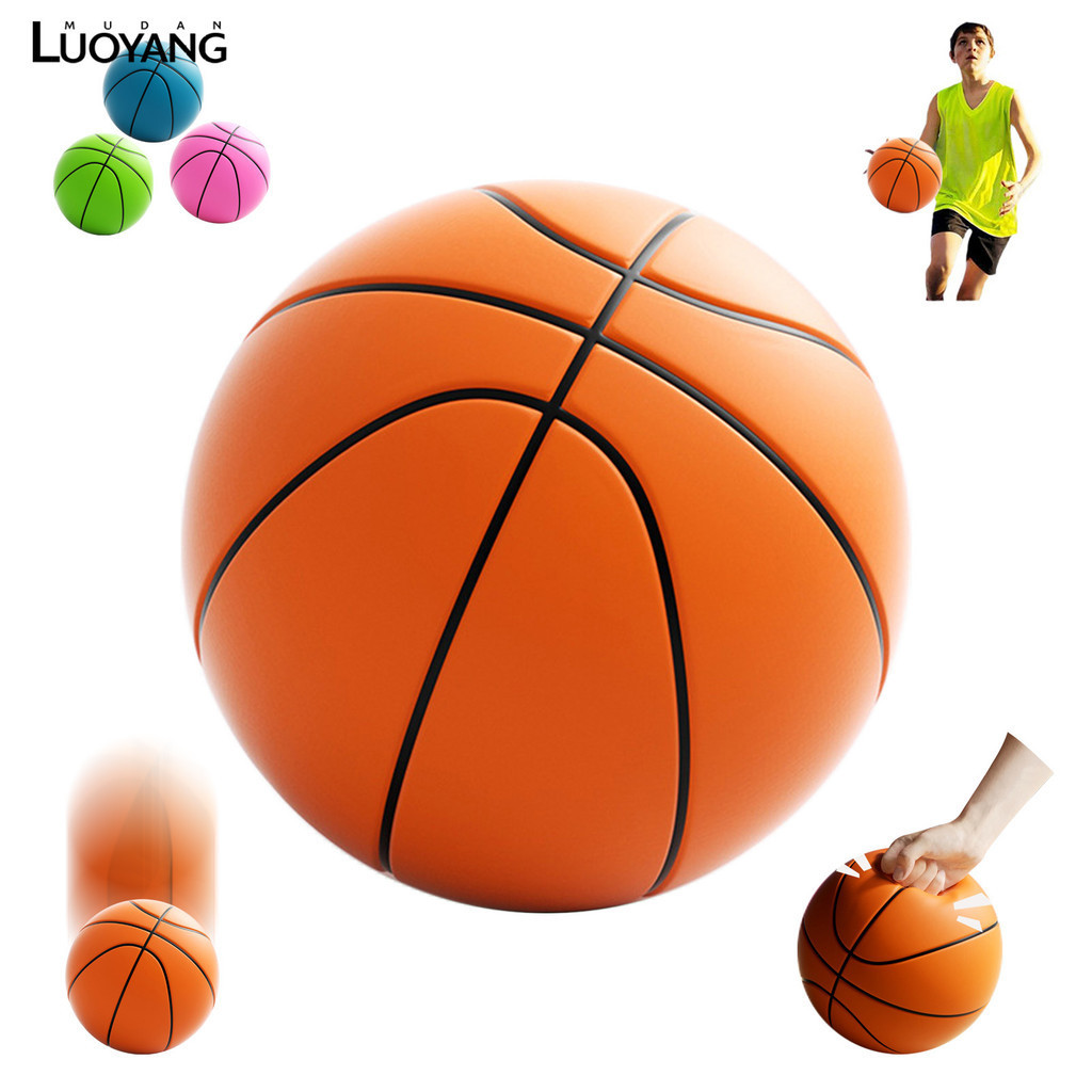 洛陽牡丹 3D立體款無聲靜音球 室內兒童拍拍球實心海綿不掉渣靜音籃球（3D立體款）