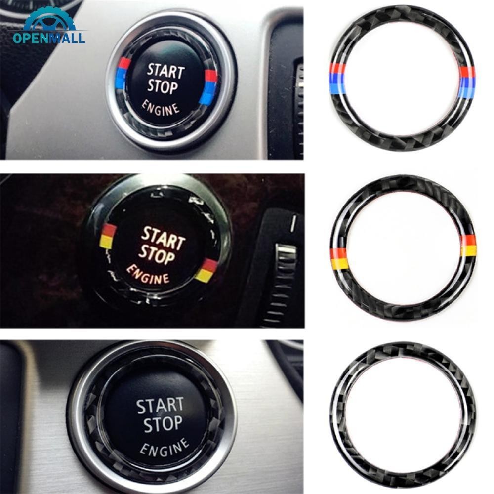 BMW Openmall 汽車啟動裝飾圓形貼花貼紙啟動發動機一鍵按鈕適用於寶馬 3 系 E90 E92 E93 320i