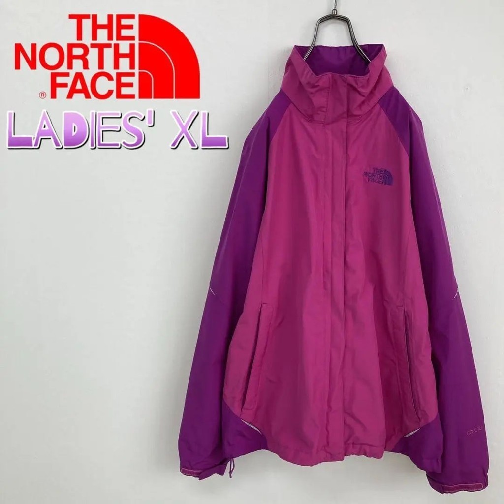 THE NORTH FACE 北面 夾克外套 XL 尼龍 粉色 女裝 Gore-Tex 日本直送 二手