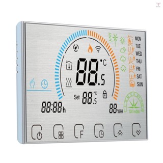 Uurig)3a 95~240V 水加熱節能智能溫控器帶觸摸屏液晶顯示屏每周可編程室溫控制器家裝產品