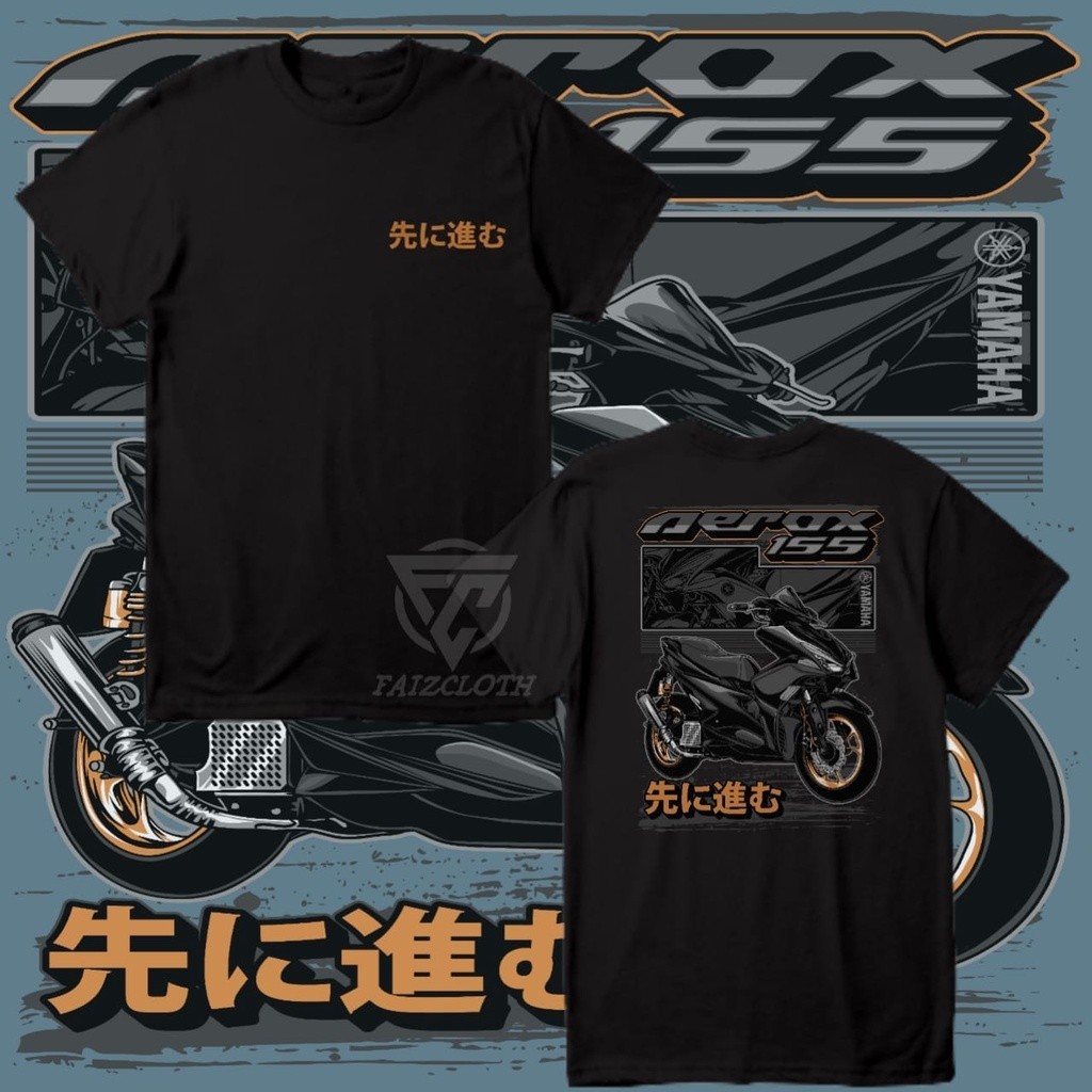 山葉 Aerox 摩托車汽車 T 恤 Aerox 155 T 恤 Yamaha Aerox 男裝中性上衣