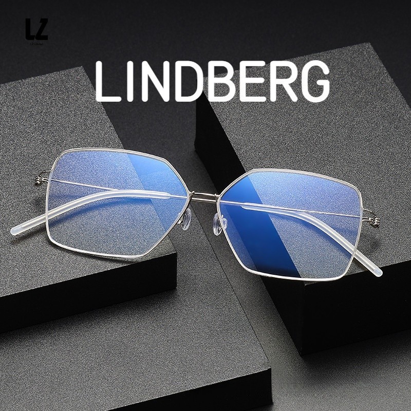 【LZ鈦眼鏡】純鈦眼鏡框 多邊形鈦架眼鏡框 lindberg林德衕款KIMBERLY設計師 手工無螺絲框架眼鏡