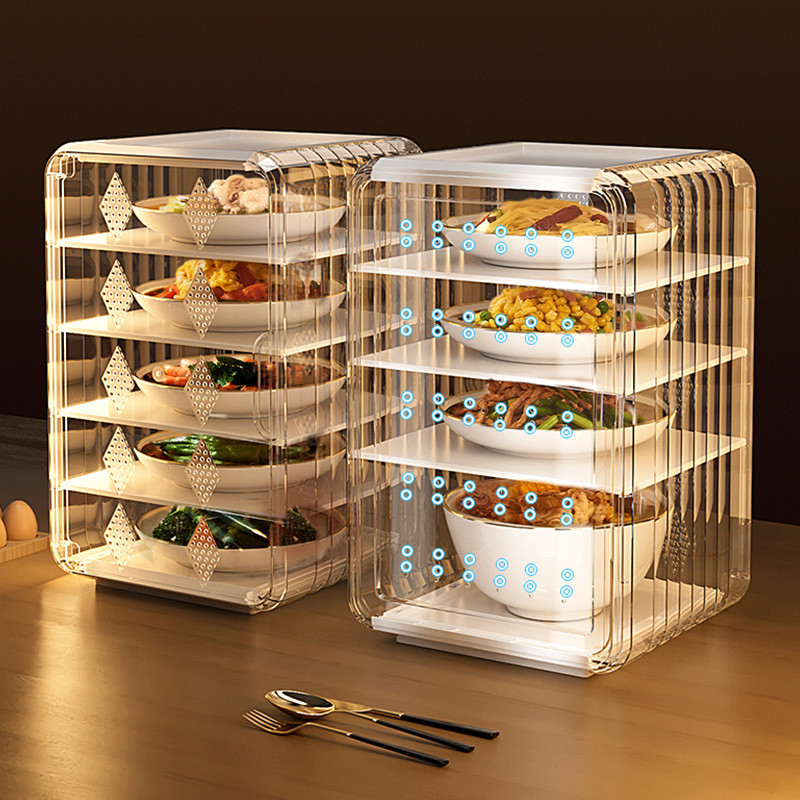 新款保溫菜罩家用塑膠多層保溫餐便當菜剩菜保鮮收納防塵食物罩