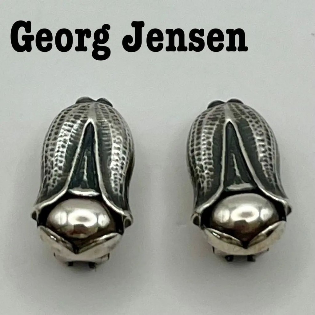 Georg Jensen 耳環 2007 Heritage 藍色 mercari 日本直送 二手