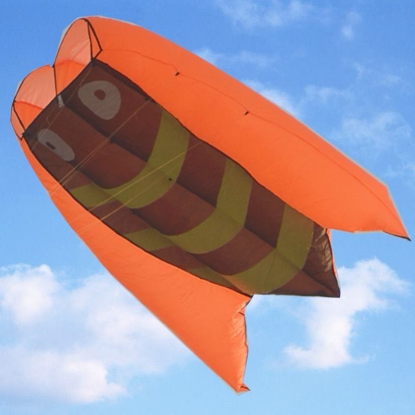風箏 大型風箏 成人風箏 急旋風2021新款大型成人軟體金蟬子風箏無骨好飛易飛抗風知了風箏