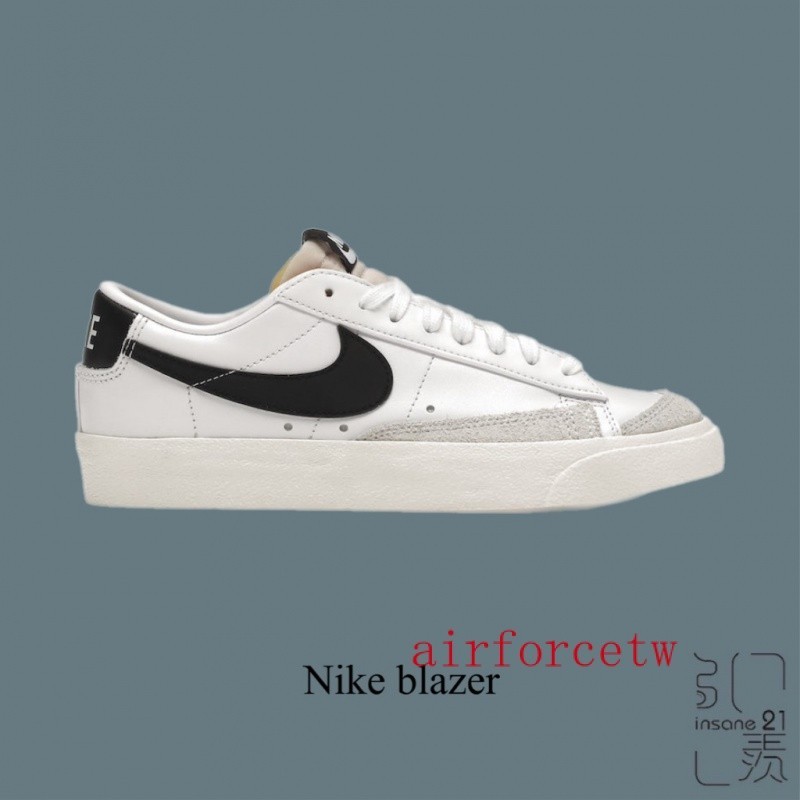 特價 NIKE SB BLAZER LOW 板鞋 皮革 ESO 瘦子 著用 白黑 DC4769-102