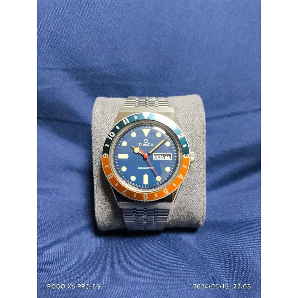 TIMEX 手錶 海軍藍 橘 mercari 日本直送 二手