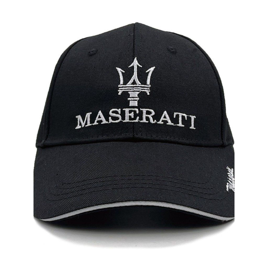 瑪莎拉蒂汽車logo標刺繡司機帽賽車棒球帽戶外運動汽車禮品鴨舌帽