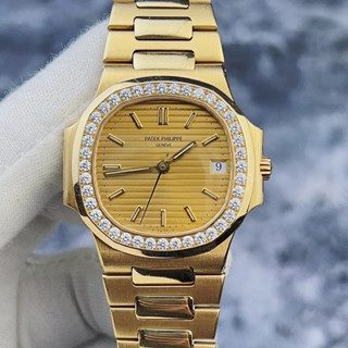 [B.D] Patek's Watch 運動優雅系列3800J鸚鵡螺18K黃金鑲鑽自動機械錶37mm