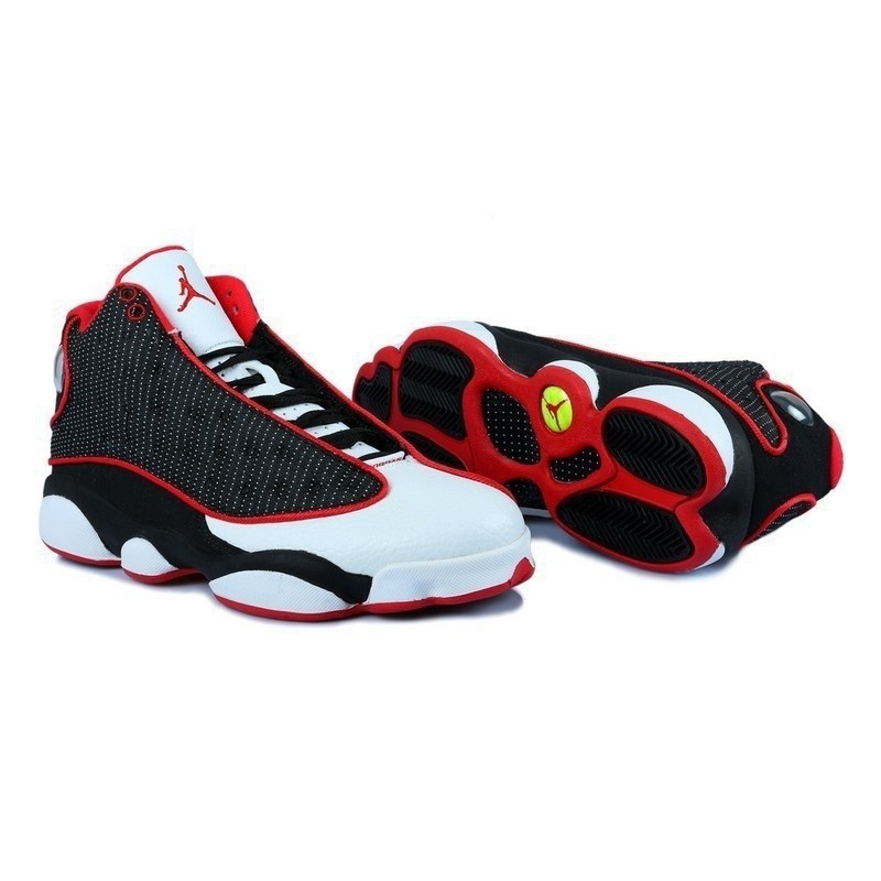 Air Jordan 13 白色黑色紅色網眼籃球鞋 qph2 6oed
