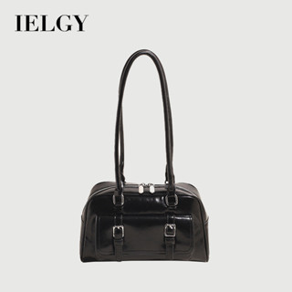 IELGY 復古大容量秋冬休閒單肩腋下通勤枕頭包