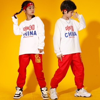 兒童啦啦隊服街舞潮服運動會開幕式uni兒童小學生啦隊服裝街舞潮服套裝運動會開幕式班服拉隊表演服3.24
