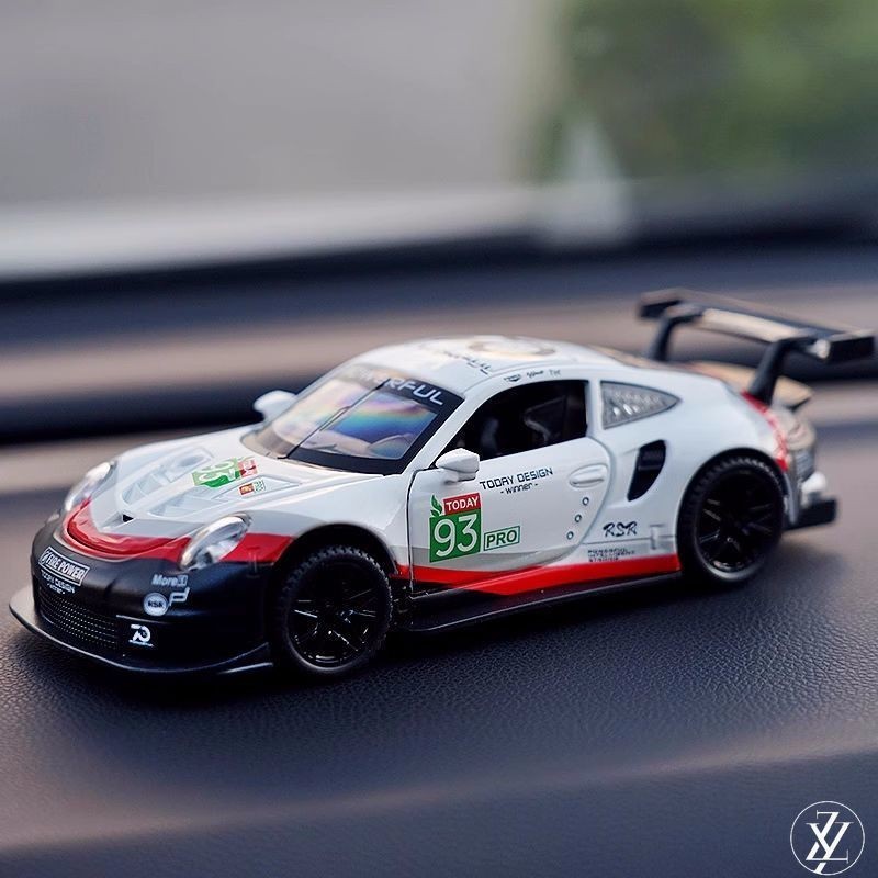 【💯正品】1:24 保時捷911GT3 仿真合金模型車 賽車模型 兒童汽車模型 玩具車 生日禮物 tomica 車模