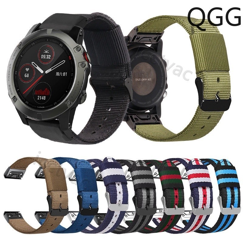 佳明Garmin Fenix7 6x 5X plus尼龍帆布快拆錶帶935 D2 MK1替換腕帶飛耐時3 HR本能2s